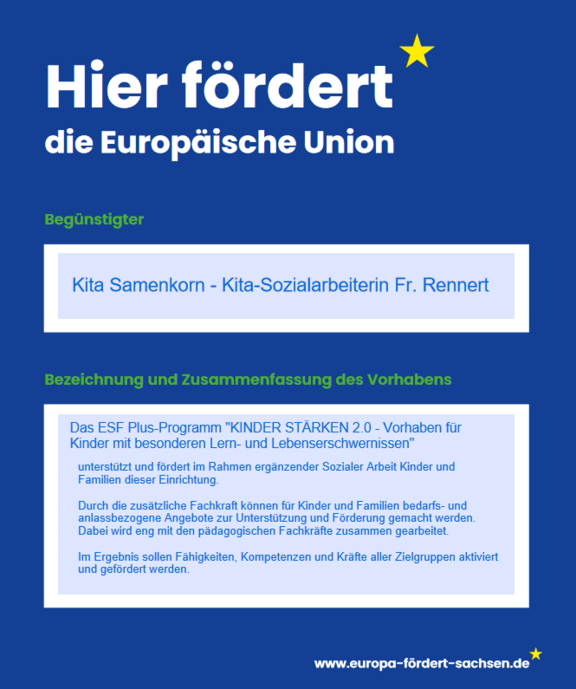 "Hier fördert die EU" "Hier fördert die EU"